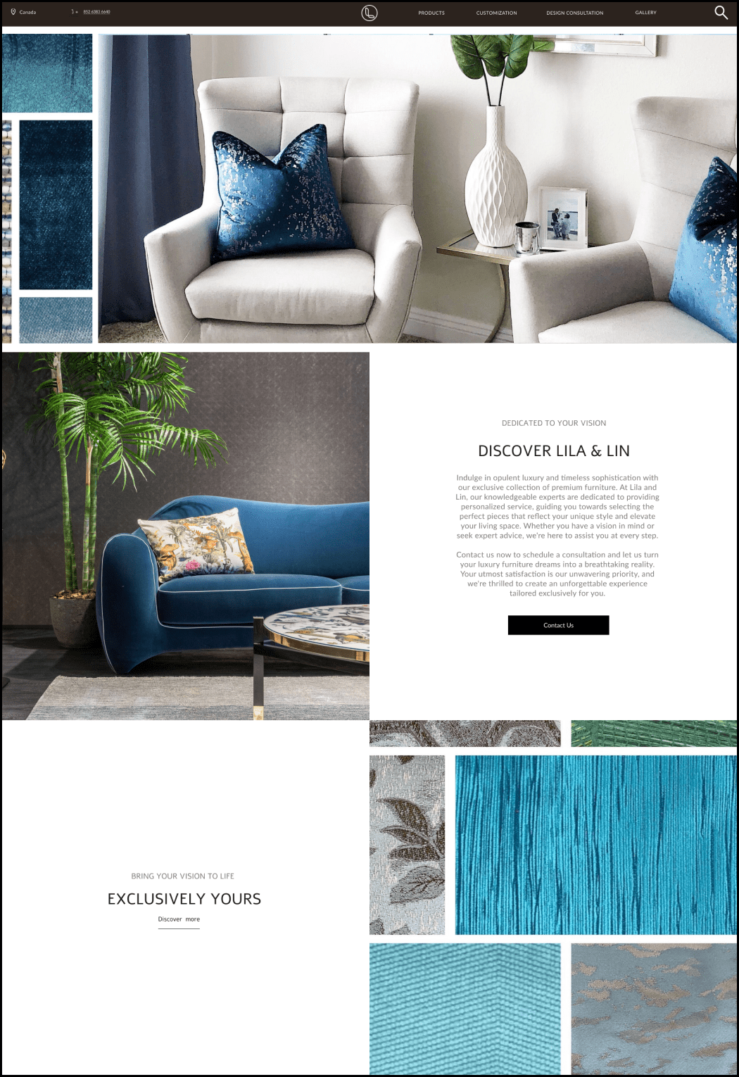 Furniture Website Design