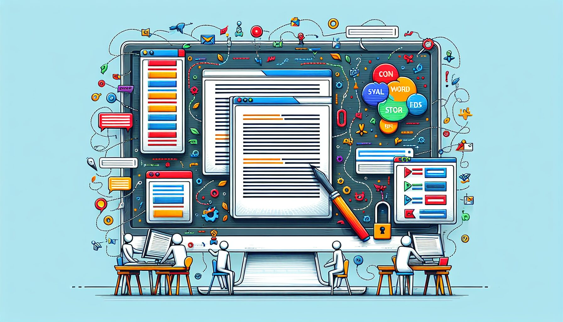 Illustration of on-page optimization techniques