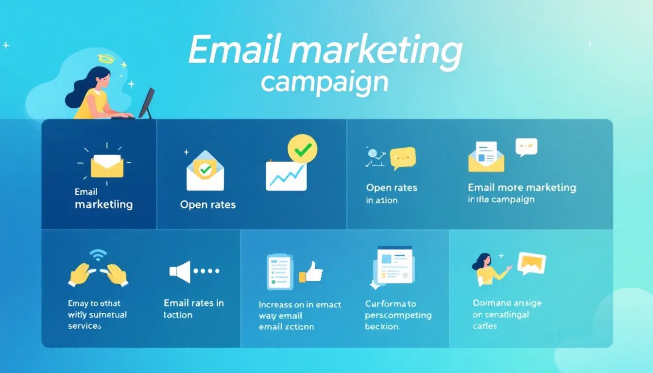 An email marketing campaign illustration showcasing effective strategies.